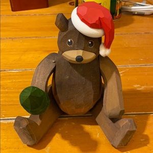 Wooden bear Park Handcarved Collectible QVC